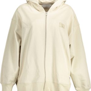 Calvin Klein Dukserica With Zip Bež
