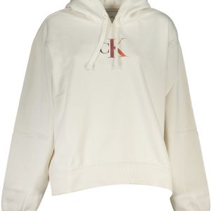 Calvin Klein 'S Bez Rajsferšlusa Dukserica Bijela