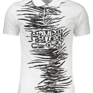 Cavalli Class Polo Majica Kratke Hlače Sleeves Bijela
