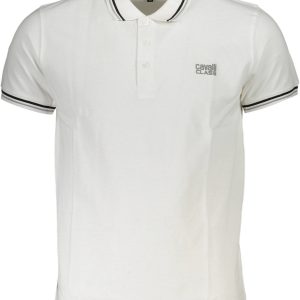 Cavalli Class Polo Majica Kratke Hlače Sleeves Bijela
