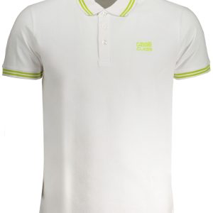 Cavalli Class 'S Bijela Kratke Hlače Sleeved Polo Majica Majica