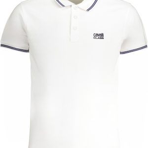 Cavalli Class 'S Bijela Kratke Hlače Sleeved Polo Majica Majica