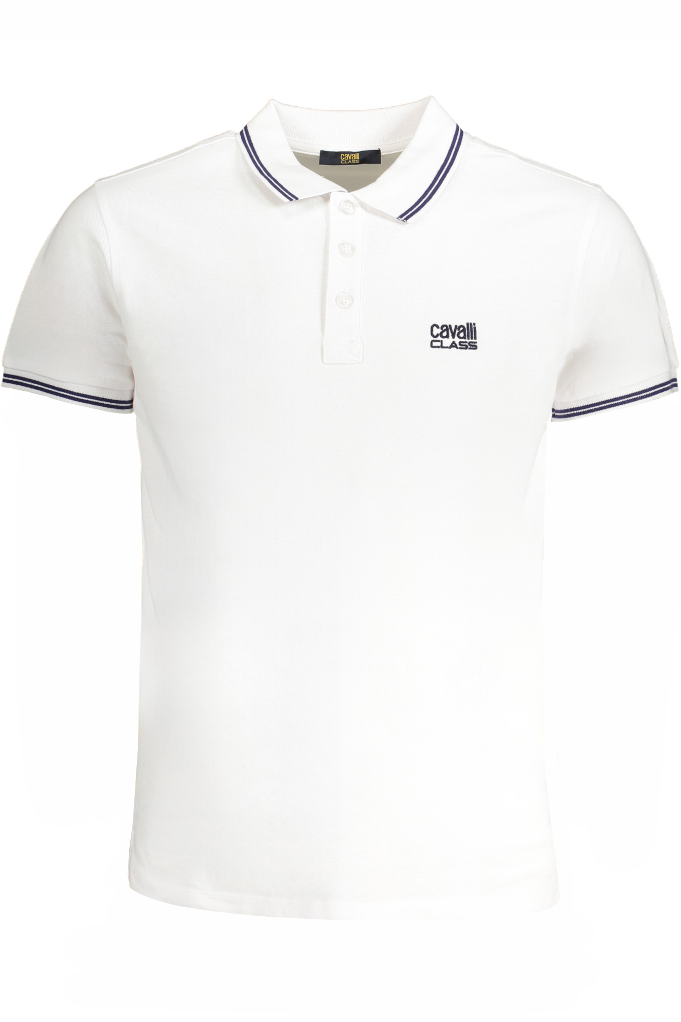 Cavalli Class 'S Bijele Kratke Hlače Sleeved Polo Majica Majica