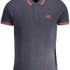 Cavalli Class 'S Kratke Hlače Sleeved Polo Majica Majica Plave