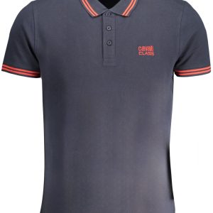 Cavalli Class 'S Kratke Hlače Sleeved Polo Majica Majica Plava