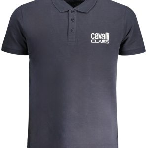 Cavalli Class 'S Kratke Hlače Sleeved Polo Majica Majica Plava