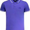 Cavalli Class 'S Kratke Hlače Sleeved Polo Majica Majica Plave