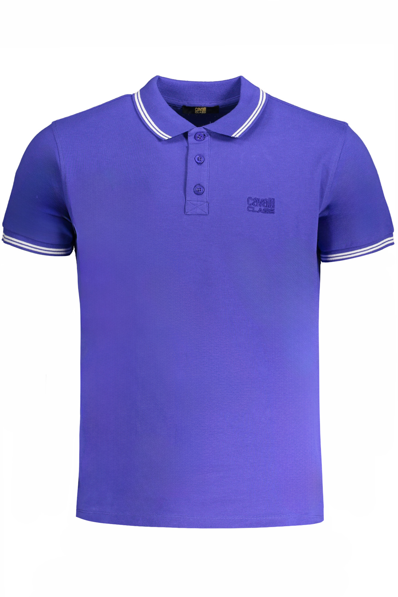 Cavalli Class 'S Kratke Hlače Sleeved Polo Majica Majica Plave