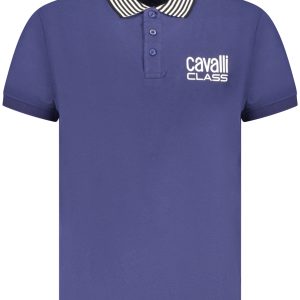 Cavalli Class Polo Majica Kratkih Rukava Plava