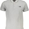 Cavalli Class Polo Majica Kratke Hlače Sleeves Siva