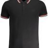 Cavalli Class 'S Kratke Hlače Sleeved Polo Majica Majica Crne