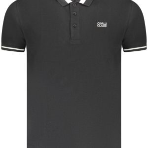 Cavalli Class Polo Majica Kratkih Rukava Crna