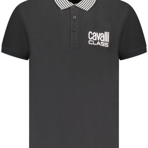 Cavalli Class Polo Majica Kratkih Rukava Crna