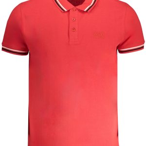 Cavalli Class 'S Kratke Hlače Sleeved Polo Majica Majica Crvena