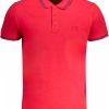 Cavalli Class 'S Kratke Hlače Sleeved Polo Majica Majica Crvene
