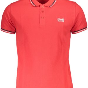 Cavalli Class Polo Majica Kratke Hlače Sleeves Crvena