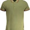 Cavalli Class 'S Zelene Kratke Hlače Sleeved Polo Majica Majica