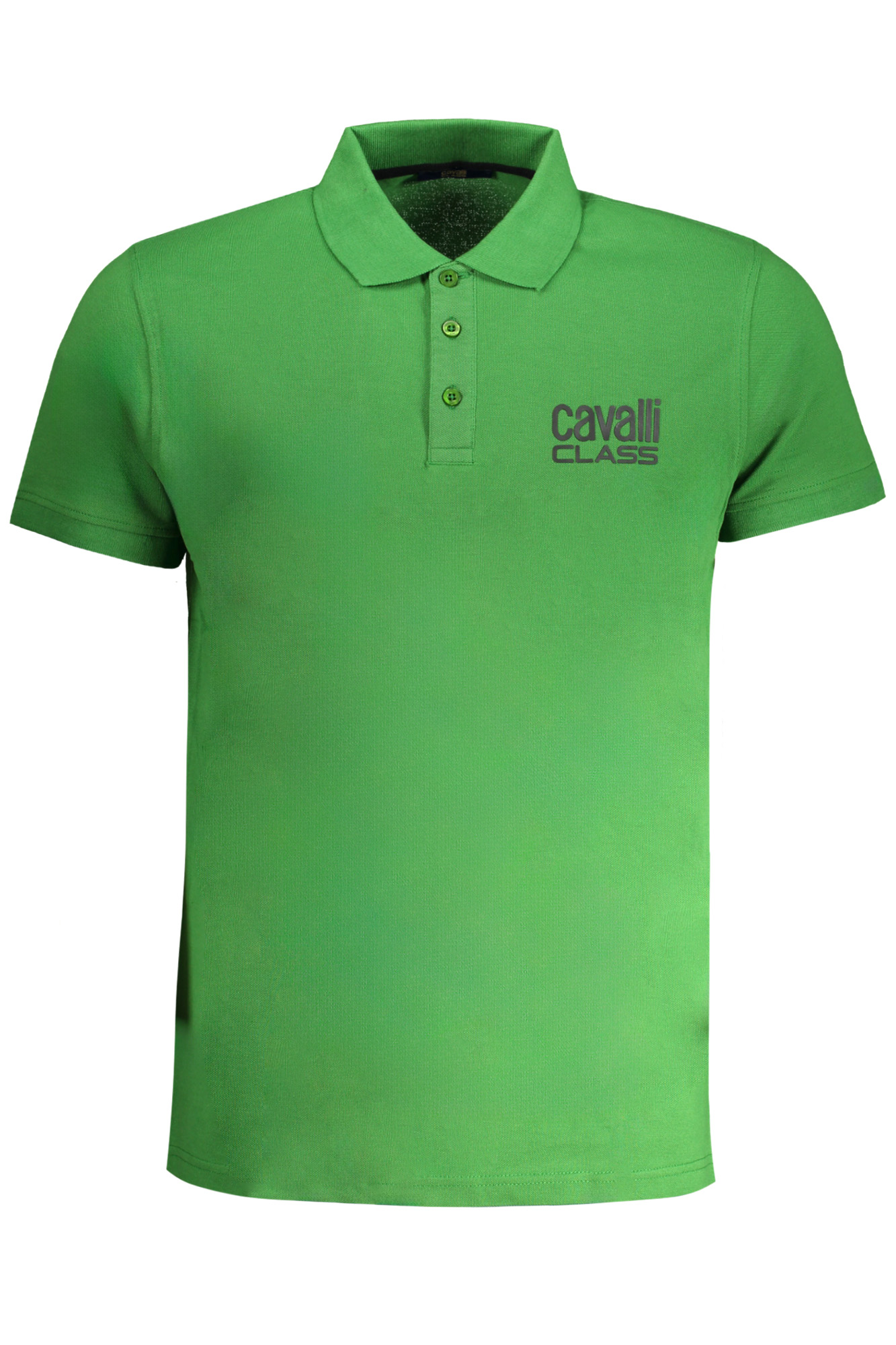 Cavalli Class 'S Zelene Kratke Hlače Sleeved Polo Majica Majica