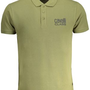 Cavalli Class 'S Zelena Kratke Hlače Sleeved Polo Majica Majica