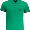 Cavalli Class 'S Zelene Kratke Hlače Sleeved Polo Majica Majica