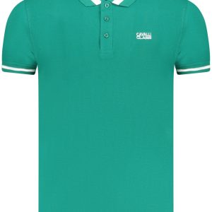 Cavalli Class Polo Majica Kratke Hlače Sleeves Zelena