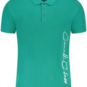 Cavalli Class Polo Majica Kratke Hlače Sleeves Zelena