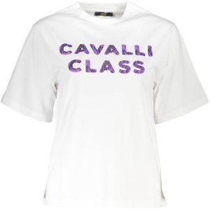 Cavalli Class Kratkih Rukava Majica Bijela