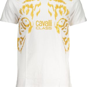 Cavalli Class 'S Kratke Hlače Sleeved Majica Bijela