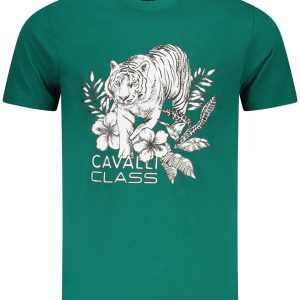 Cavalli Class Kratkih Rukava Majica Zelena
