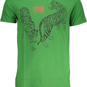 Cavalli Class Zelena 'S Kratke Hlače Sleeved Majica