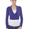 Datch Shrug Long Sleeves Ljubičaste