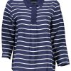 Gant 'S Plava 3/4 Sleeve Polo Majica Majica