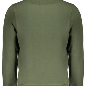 Alternativni prikaz GIAN MARCO VENTURI MEN'S GREEN ZIP SWEATSHIRT