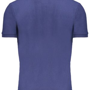 Alternativni prikaz Gian Marco Venturi 'S Kratke Hlače Sleeved Polo Majica Majica Plava