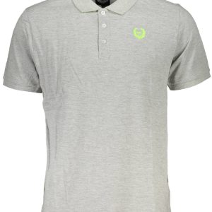 Gian Marco Venturi Polo Majica Kratkih Rukava Siva