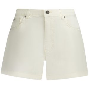 GUESS JEANS WOMEN'S SHORT JEANS WHITE