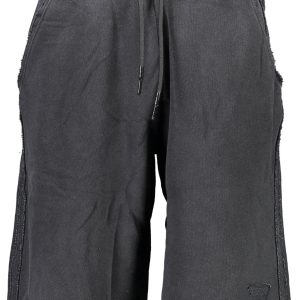 GUESS JEANS BLACK MEN'S BERMUDA TROUSERS