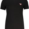 GUESS JEANS SHORT SLEEVE T-SHIRT WOMEN BLACK
