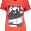 GUESS WOMEN'S SHORT SLEEVE T-SHIRT RED