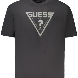 GUESS JEANS SHORT SLEEVE T-SHIRT MEN BLACK