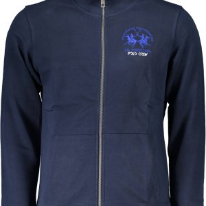 LA MARTINA MEN'S BLUE ZIPPED SWEATSHIRT