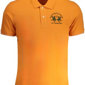 La Martina 'S Narandžasta Kratke Hlače Sleeved Polo Majica Majica
