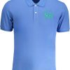 LA MARTINA MEN'S BLUE SHORT SLEEVED POLO SHIRT
