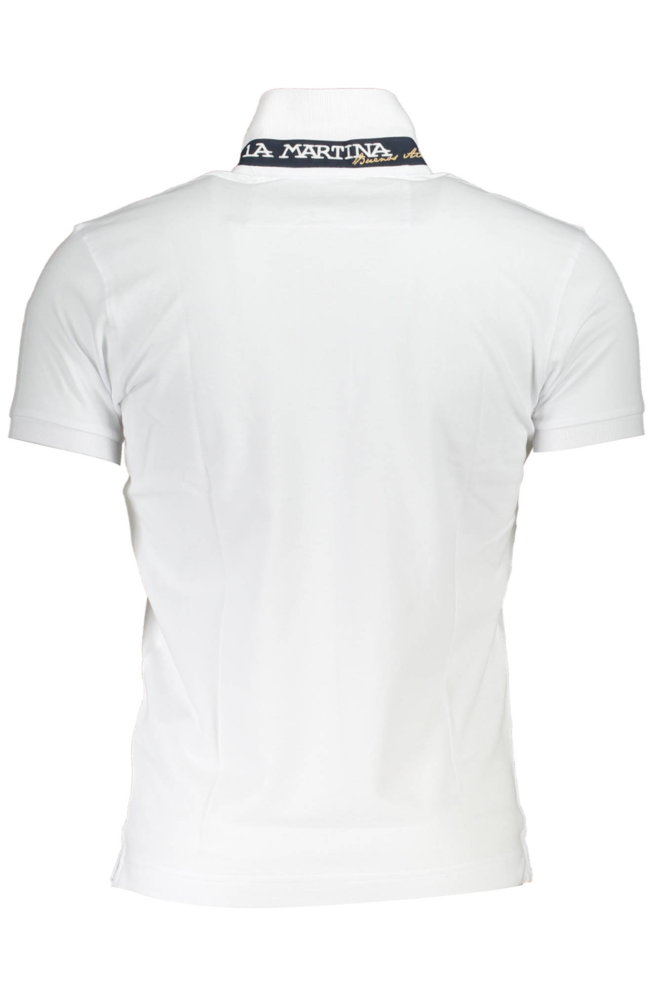 La Martina 'S Bijele Kratke Hlače Sleeved Polo Majica Majica - Slika 3