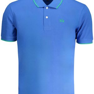 La Martina 'S Plava Kratke Hlače Sleeved Polo Majica Majica
