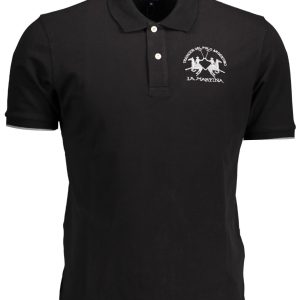 La Martina 'S Crna Kratke Hlače Sleeved Polo Majica Majica
