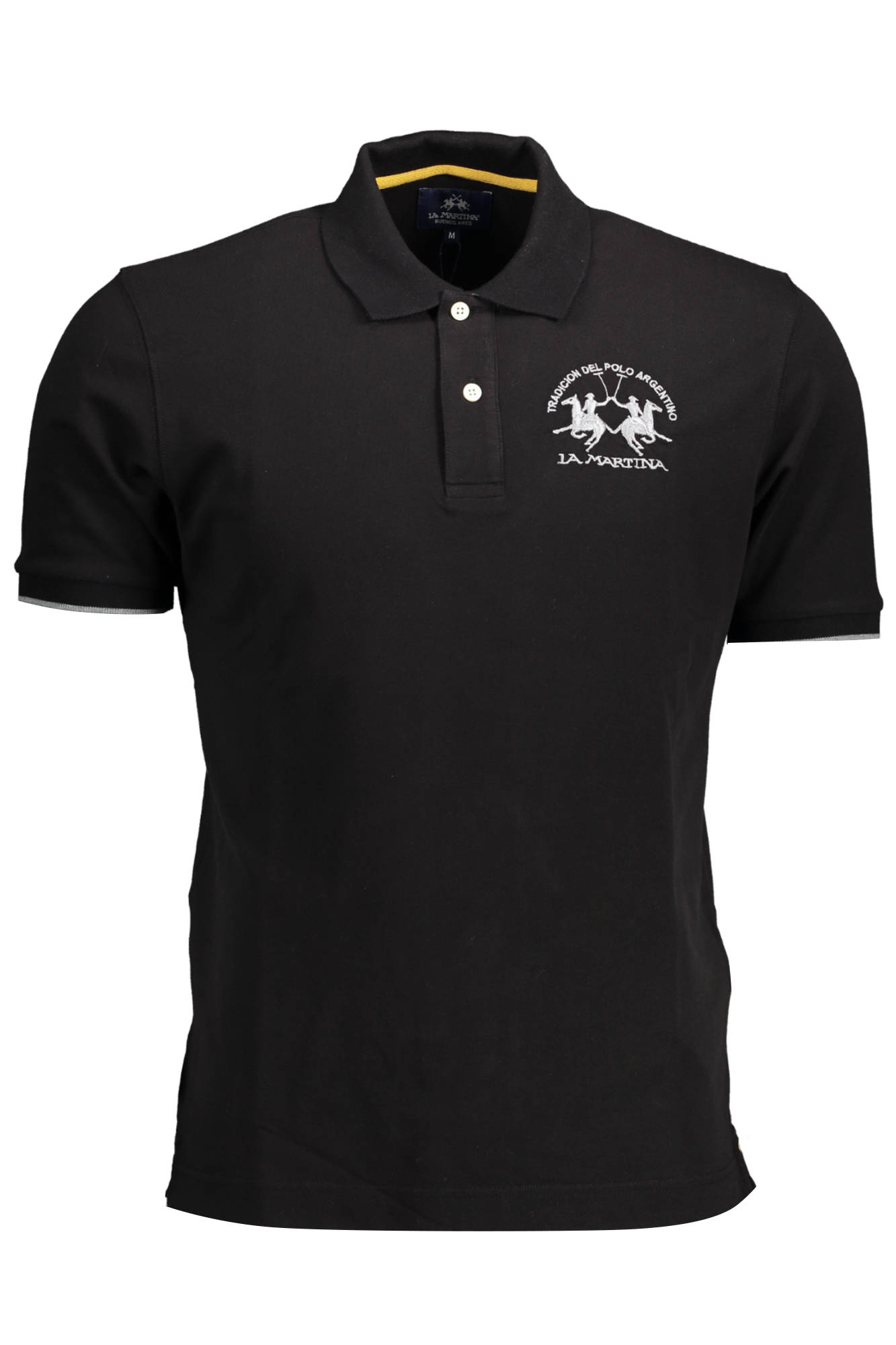 La Martina 'S Crne Kratke Hlače Sleeved Polo Majica Majica