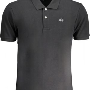 La Martina 'S Crna Kratke Hlače Sleeved Polo Majica Majica
