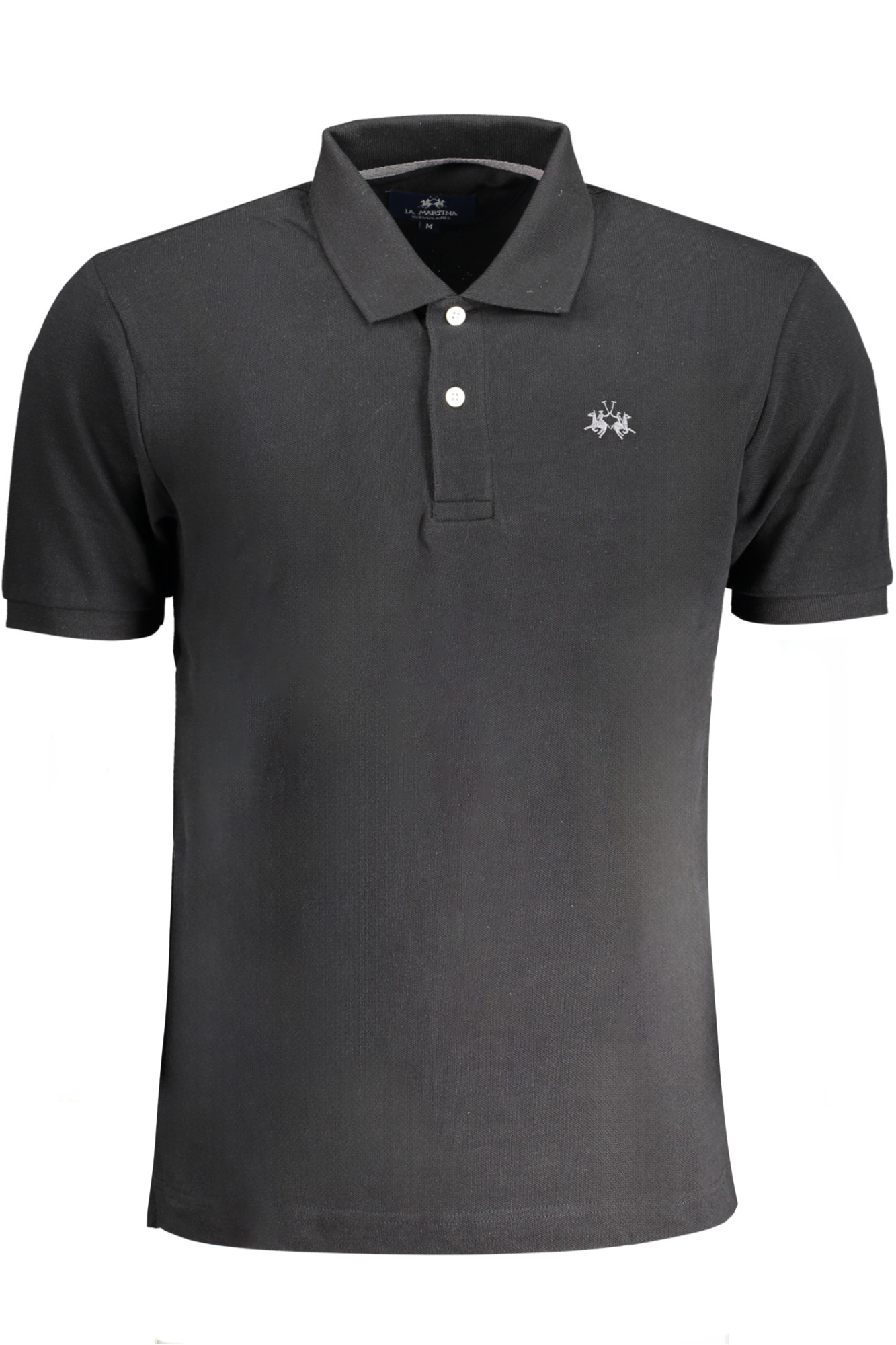La Martina 'S Crne Kratke Hlače Sleeved Polo Majica Majica