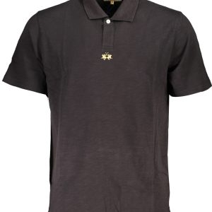 La Martina 'S Crna Kratke Hlače Sleeved Polo Majica Majica